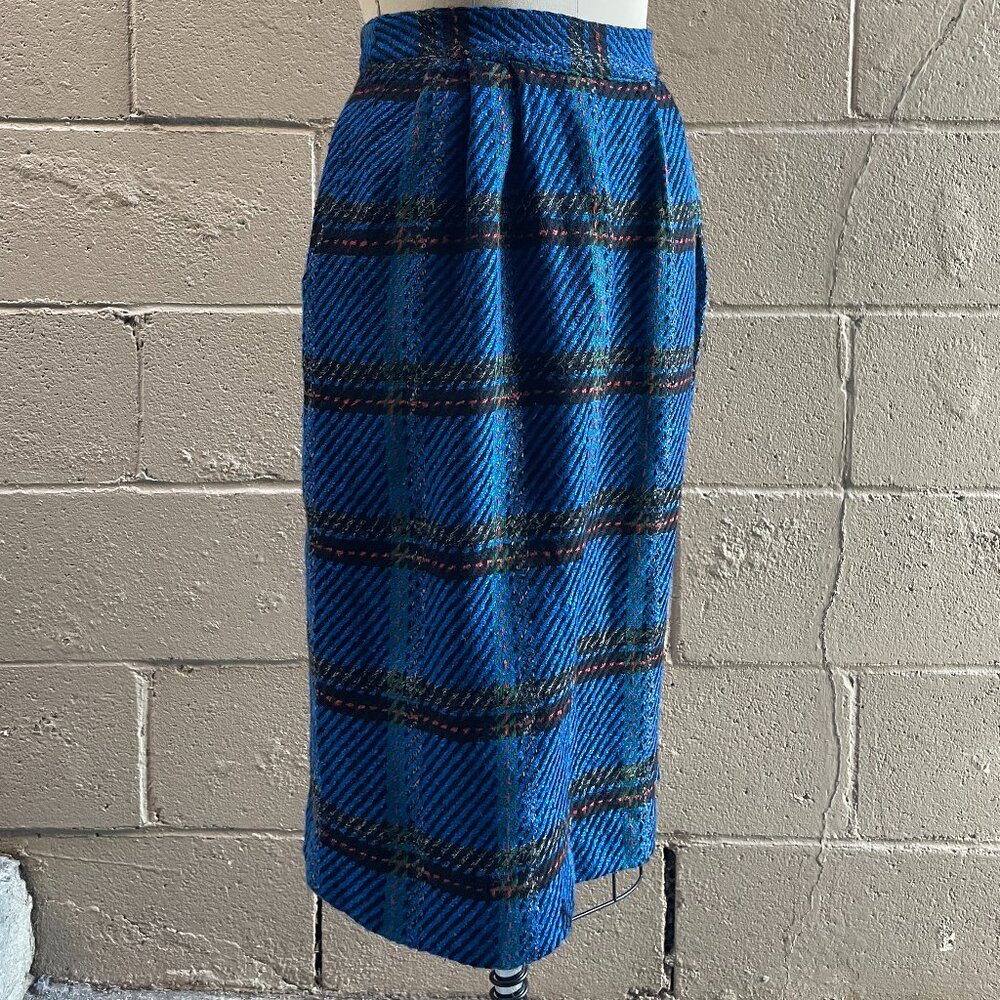 Vintage 80s/90s Howard Wolf Plaid Pencil Skirt